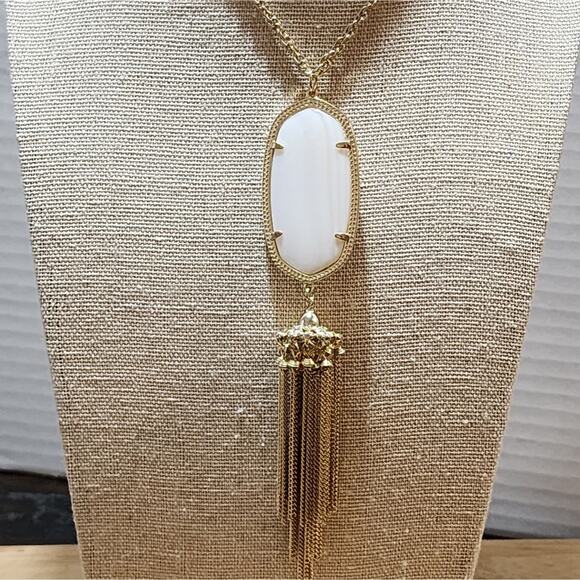 Kendra‎ scott Rayne whitel and gold necklace - Picture 11 of 11